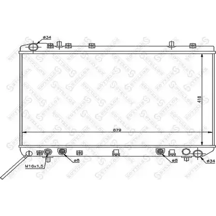 Радиатор охлаждения двигателя STELLOX 3599099 10-25690-SX OWZF Y78 AS6OL5 изображение 0