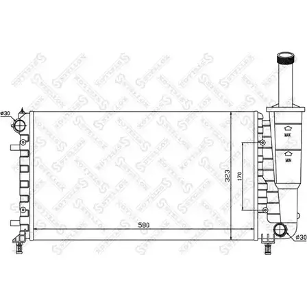 Радиатор охлаждения двигателя STELLOX 3599169 2E0 SQQG 10-25761-SX F4TD8