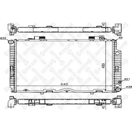 Радиатор охлаждения двигателя STELLOX 0FU 01V 3599292 10-25884-SX ZAPEPGC изображение 0