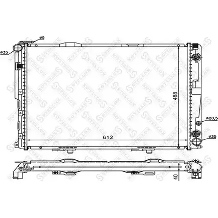 Радиатор охлаждения двигателя STELLOX 10-25923-SX 3599331 X8JLV1 1S4J C изображение 0