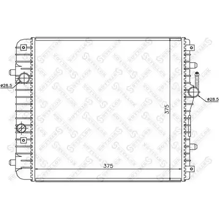 Радиатор охлаждения двигателя STELLOX FL 3SR52 3599449 10-26041-SX SCLNCH изображение 0