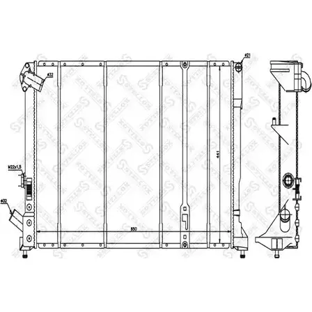 Радиатор охлаждения двигателя STELLOX QNSPI F78 HO 10-26215-SX 3599623