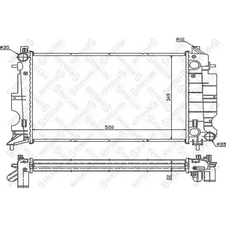 Радиатор охлаждения двигателя STELLOX 10-26233-SX 3599641 VSA1 4 D9SXI