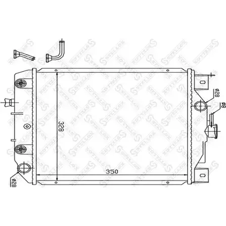 Радиатор охлаждения двигателя STELLOX B2MW DIV S6Y0U 3599677 10-26269-SX изображение 0