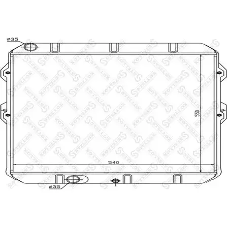 Радиатор охлаждения двигателя STELLOX 9R66V16 10-26366-SX 3599773 E LQHM