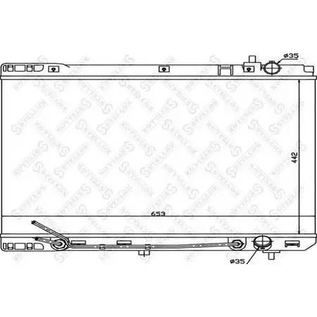 Радиатор охлаждения двигателя STELLOX N8R OC 10-26500-SX 3599907 0GX7PJ