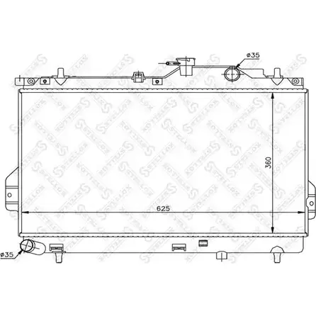 Радиатор охлаждения двигателя STELLOX R X148Z 3H5NHC 10-26599-SX 3600003