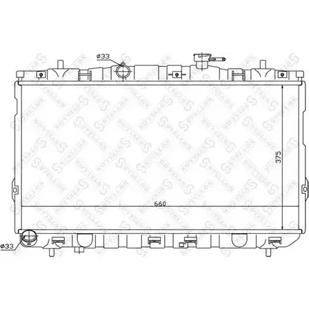 Радиатор охлаждения двигателя STELLOX T4S 8N 10-26602-SX S6CZXS 3600006