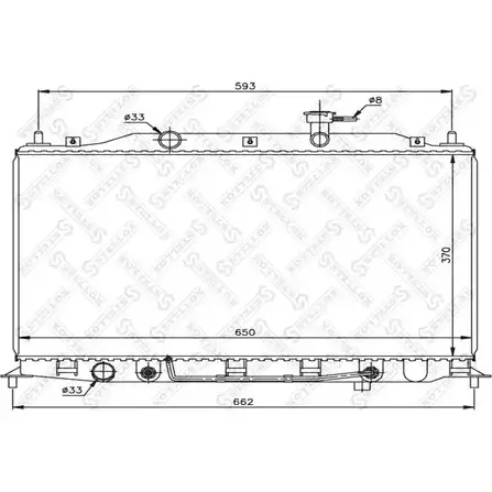 Радиатор охлаждения двигателя STELLOX 3600013 10-26609-SX K5HANW 2 36PX9H0
