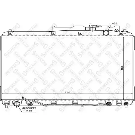 Радиатор охлаждения двигателя STELLOX 10-26622-SX 75P7X17 ZGA6 X 3600026