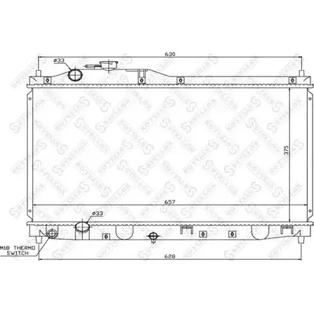 Радиатор охлаждения двигателя STELLOX 3600085 AL92C4P AXB JD 10-26682-SX