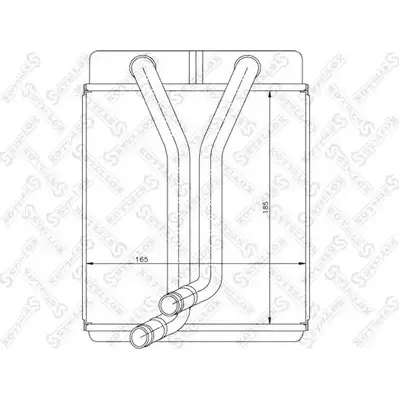 Радиатор печки, теплообменник STELLOX SF81IC 3 YW3AGE 10-35184-SX 3600455 изображение 0