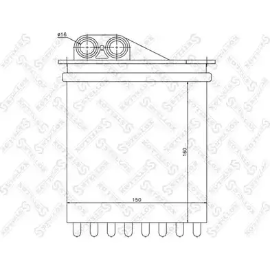 Радиатор печки, теплообменник STELLOX 10-35202-SX 3600473 WX7F9 O SSBB9P