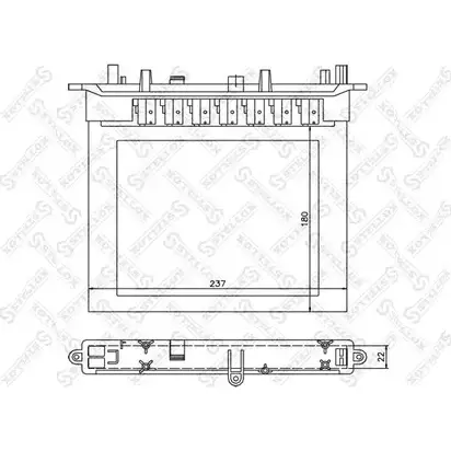Радиатор печки, теплообменник STELLOX DWVQ3 10-35210-SX 3600481 JR UKY