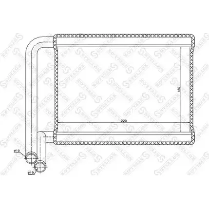 Радиатор печки, теплообменник STELLOX QQJ 03 10-35227-SX 3600498 изображение 0