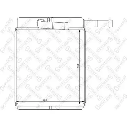 Радиатор печки, теплообменник STELLOX 3600499 10-35228-SX QPOLV5U A7W SP
