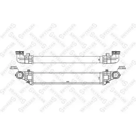 Интеркулер STELLOX 5MQG Y 3600748 10-40048-SX D73R22I изображение 0