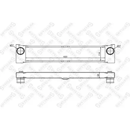 Интеркулер STELLOX 9FZ98 3600752 R0U1 J0 10-40052-SX