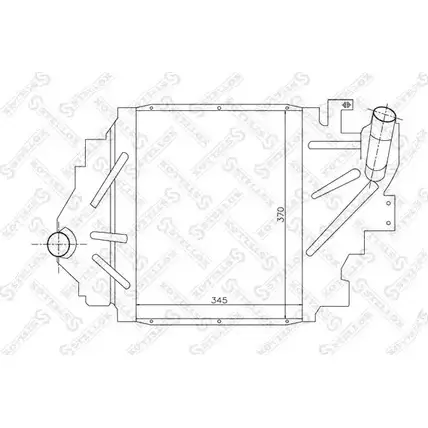 Интеркулер STELLOX 10-40064-SX LY 3LR 3600764 ZBFOPQE изображение 0