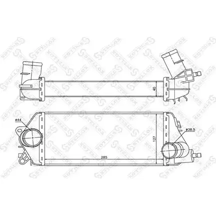 Интеркулер STELLOX 10-40076-SX 2Q DYT8 3600776 XUZGL