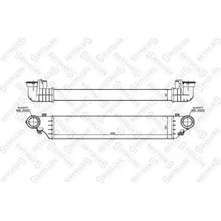Интеркулер STELLOX 10-40135-SX JA GVM 6Q5P69 3600835