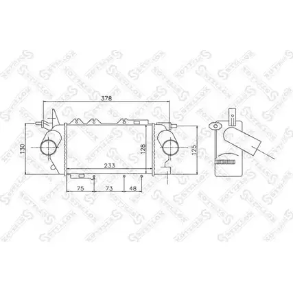 Интеркулер STELLOX 3600842 BAPG2B K 95M0X 10-40142-SX