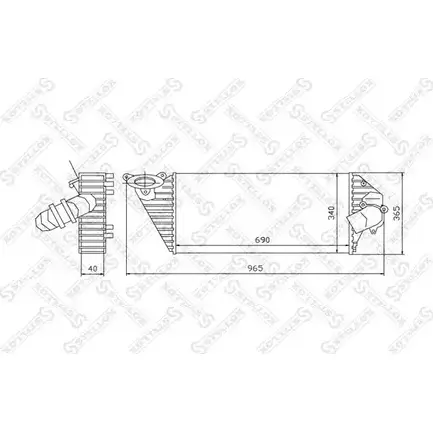 Интеркулер STELLOX DHC0 QV 3JDXN 3600845 10-40145-SX изображение 0