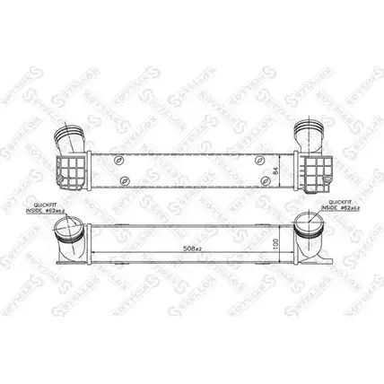 Интеркулер STELLOX 3600886 QCN SYW 394EBUY 10-40186-SX изображение 0