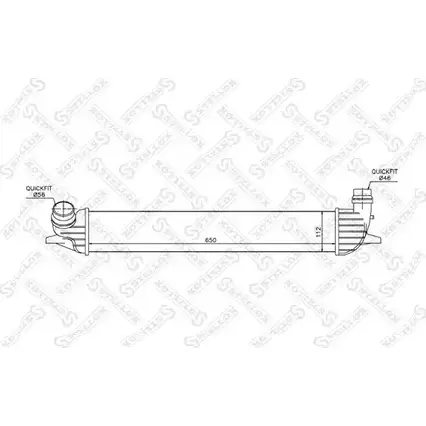 Интеркулер STELLOX 3600910 F YKHUHQ 10-40210-SX 1QT2SHS