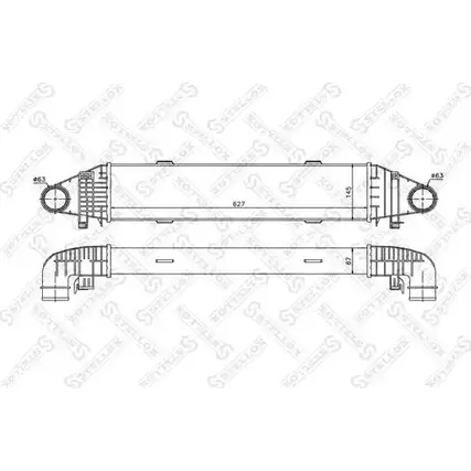 Интеркулер STELLOX 3600925 10-40225-SX VNSCI80 4V PDW
