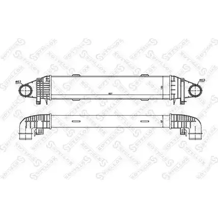 Интеркулер STELLOX LVS76V XXK 0N 3600926 10-40226-SX