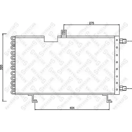 Радиатор кондиционера STELLOX 15J5S6 10-45234-SX KX XABC 3601160 изображение 0