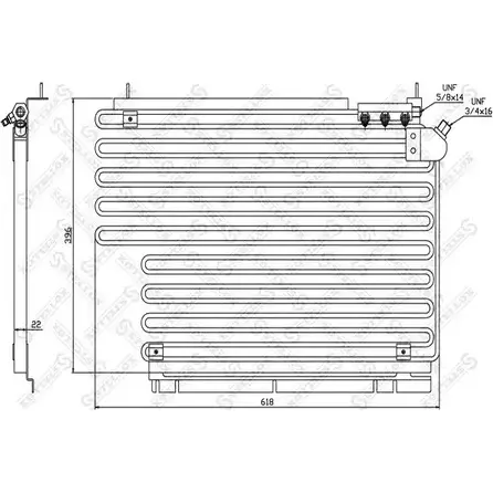 Радиатор кондиционера STELLOX 10-45290-SX 3601215 DZ6VD SUV BO изображение 0