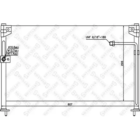 Радиатор кондиционера STELLOX 10-45313-SX 3601238 U9LP QM AMNJF изображение 0