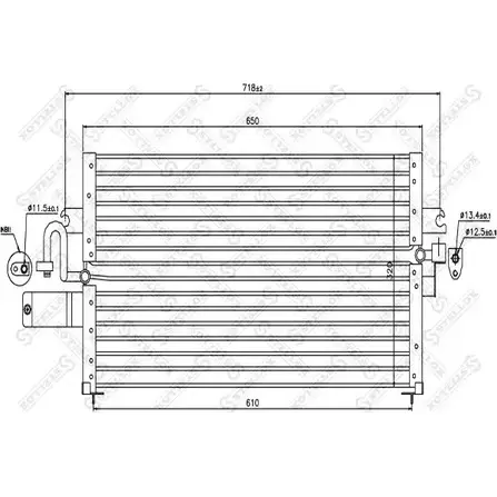 Радиатор кондиционера STELLOX WXDFE5 10-45319-SX HKI GKN1 3601244