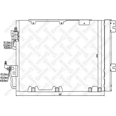 Радиатор кондиционера STELLOX 10-45348-SX 3601273 4HBL83 D J1JIQ изображение 0