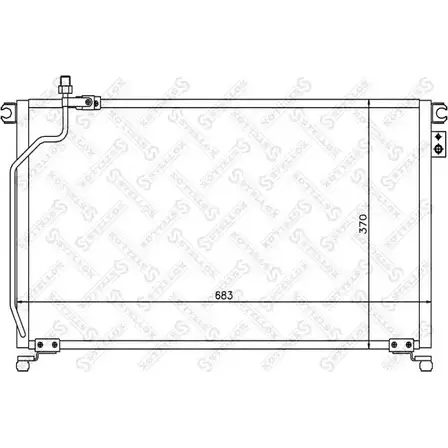 Радиатор кондиционера STELLOX 3601288 FZE4X MU ZXVD 10-45363-SX
