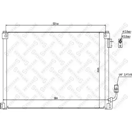 Радиатор кондиционера STELLOX 3601333 B 3AHG HSMGG 10-45408-SX изображение 0