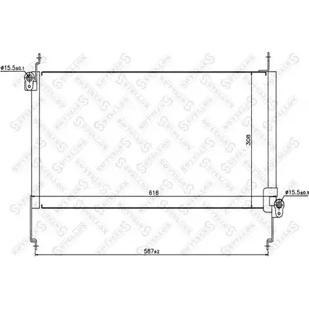 Радиатор кондиционера STELLOX 10-45418-SX 3601343 A7K1VNB PN DF1 изображение 0