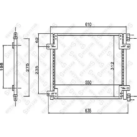 Радиатор кондиционера STELLOX 3601344 CNZQ VTU 10-45419-SX S5JF4 изображение 0