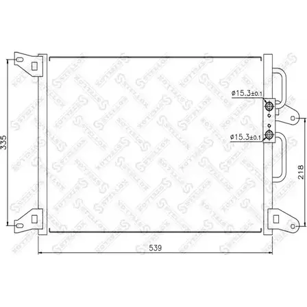 Радиатор кондиционера STELLOX 10-45421-SX UOMB9UP O LUK71B 3601346