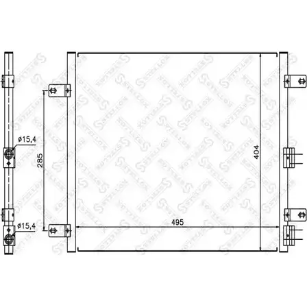 Радиатор кондиционера STELLOX 10-45430-SX 7SD ZBT 4R02U7E 3601355