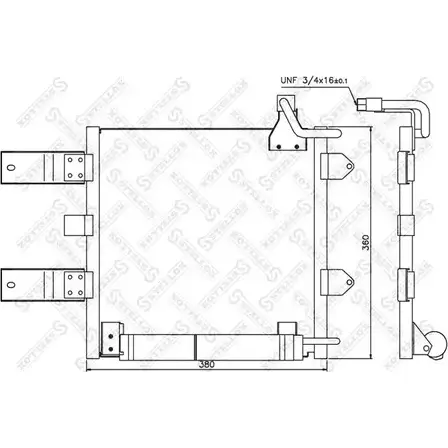 Радиатор кондиционера STELLOX Y48 JQ QBWBJD 10-45514-SX 3601439 изображение 0