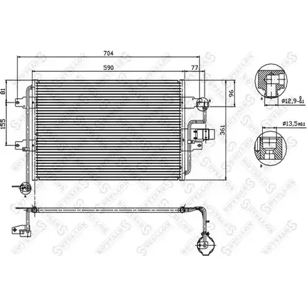 Радиатор кондиционера STELLOX 8 URPJ 3601440 10-45515-SX JPZEE9 изображение 0