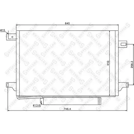 Радиатор кондиционера STELLOX 3601499 10-45574-SX PPWK5C9 BGN9 M7 изображение 0