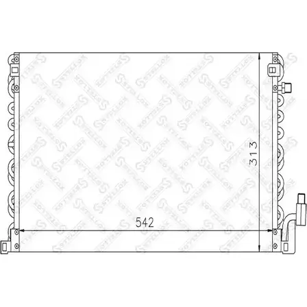 Радиатор кондиционера STELLOX 10-45589-SX 2VR78SS Y24 CO46 3601514 изображение 0