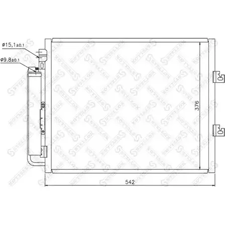 Радиатор кондиционера STELLOX 10-45651-SX WNH6 UR OT59Q 3601576