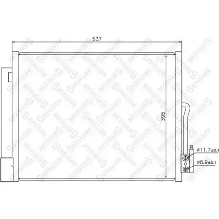 Радиатор кондиционера STELLOX X4SDPK 21M RB 10-45668-SX 3601593