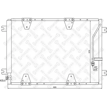 Радиатор кондиционера STELLOX 10-45693-SX 3601618 F5H76 Z T29R0