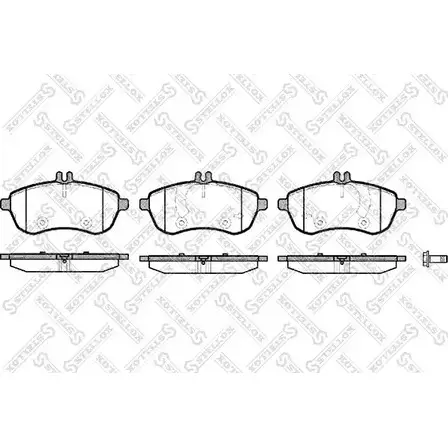 Тормозные колодки дисковые, комплект STELLOX 1312 000L-SX 4057276113084 3UP9 Q 3604222 изображение 0